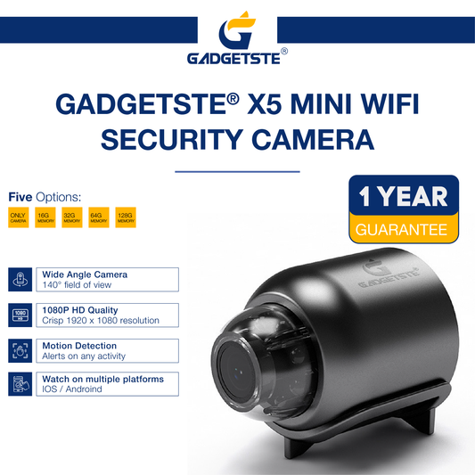 Gadgetste X5 WiFi Security Cam