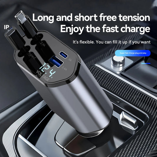 TurboCharge Retractable Car Charger